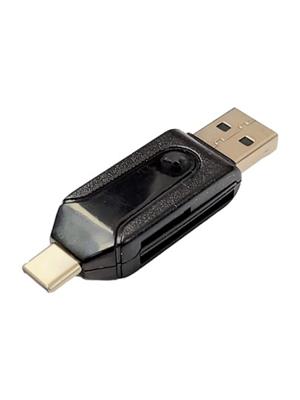 LECTOR DE TARJETAS HT-TP03 OTG MULTIPLE USB A TIPO C SD MICRO SD