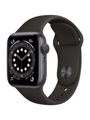 APPLE WATCH SERIES 6 40MM SPACE GRAY ALUMINUM CASE WITH BLACK SPORT BAND, MG133lZ/A