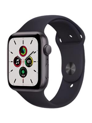 APPLE WATCH SE 44MM SPACE GRAY ALUMINUM CASE WITH MIDNIGHT SPORT BAND MKQ63LL/A