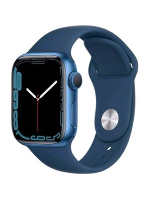 APPLE WATCH SERIES 7 45MM (GPS) BLUE ALUMINUM CASE WITH ABYSS BLUE SPORT BAND, MKN83LL/A