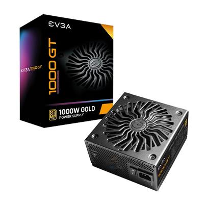 FUENTE GAMER EVGA 1000W GT 80 PLUS GOLD Fully Modular, Eco Mode with FDB Fan, Includes Power ON Self