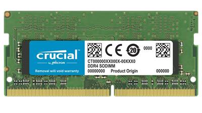 MEMORIA RAM SODIMM DDR4 32GB 3200MHZ CRUCIAL, CT32G4SFD832A