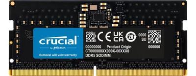 MEMORIA RAM SODIMM DDR5 8GB 4800MHZ CRUCIAL CT8G48C40S5 CL40 