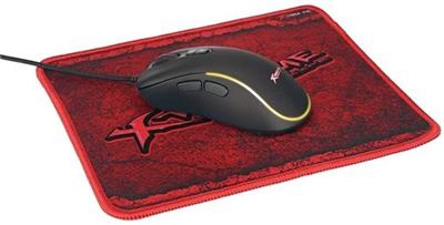 MOUSE GAMER + PAD XTRIKE ME GMP-290 7 COLORES 1200-1800-2400-3600 DPI