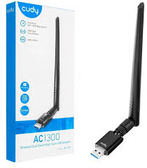ADAPTADOR USB CUDY WU1400 AC1300 HIGH GAIN WI-FI USB 3.0