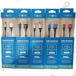 CABLE MICRO USB 2.4A INOVA CAB-065