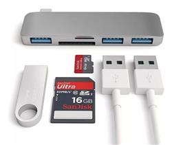 HUB TIPO C 5 EN 1 SD/MICRO-SD/TIPO C/2 USB