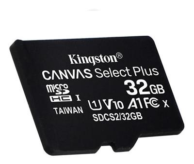 MICRO SD 32GB KINGSTON SDCS2/32GB CANVAS 100R - 1v0