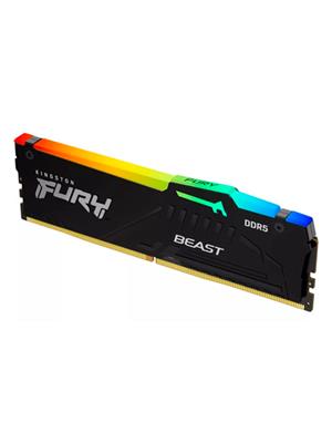 MEMORIA RAM DDR5 16GB 4800MHZ KINGSTON FURY BEAST RGB, KF548C38BBA-16