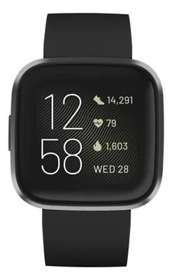 SMARTWATCH FITBIT VERSA 2 HEALTH & FITNESS CARBON BLACK ANDROID IOS