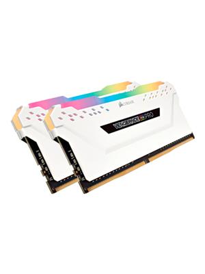 MEMORIA RAM DDR4 16GB 3000MHZ (2X8GB) CORSAIR VENGEANCE RGB PRO CMW16GX4M2C3000C15W C15 1.35V WHITE