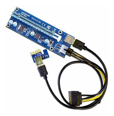 RISER V009s PCI-E 1x-16x USB3.0 V009s CON CABLE ALIMENTACION