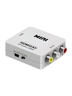 CONVERSOR MINI HDMI2AV ENTRADA HDMI SALIDA RCA FULL HD