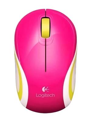 MOUSE INALAMBRICO LOGITECH M187 INCLUYE BATERIA AAA ALCANCE 10 METROS 2.4GHZ PINK